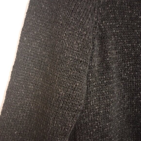 Chico's Glenda Asymmetrical Black Sweater Sz 1 - Picture 2 of 8